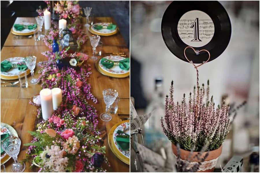 Motyw wrzosu na wesele - piękne dekoracje i inspiracje na jesień