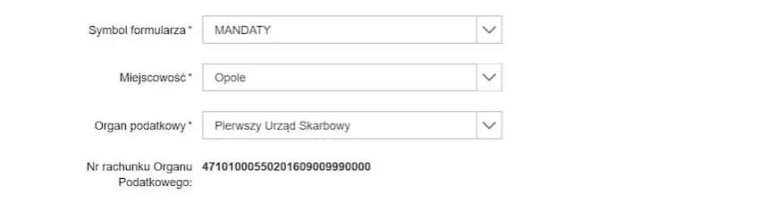 Jak poprawnie wpisać symbol formularza dla mandatu karnego skarbowego